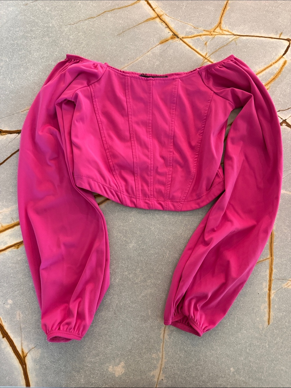 Hot Pink Two-Piece Ruffled Skirt Set - Picture 3 of 7